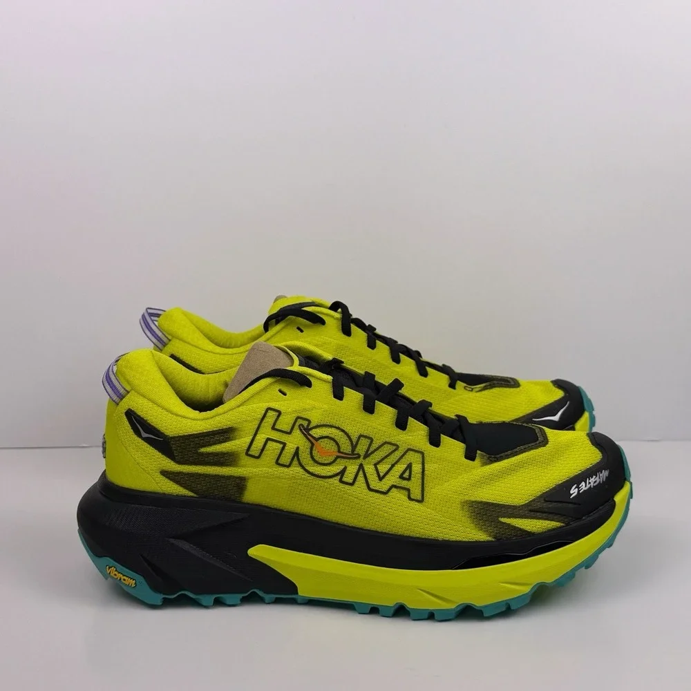 Hoka Mens Mafate 5 Trail Running Shoes Men Size 10D Citrus Green 1168722 Sample